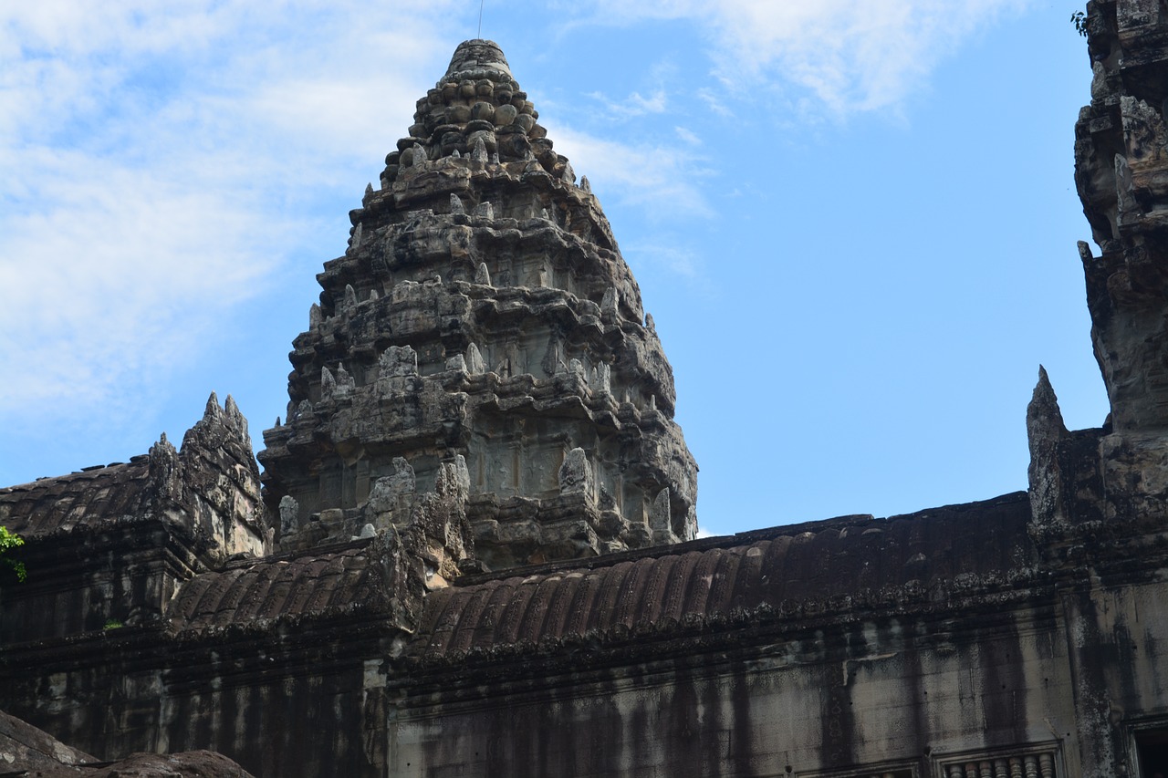 Angkor Wat, Kambodža, Architektūra, Orientyras, Sugadinti, Budizmas, Bokštas, Kelionė, Šventykla, Nemokamos Nuotraukos