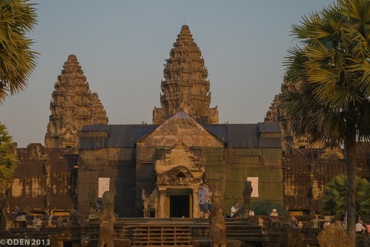Angkor Wat, Siem Grižti, Kambodža, Gražus, Unesco Svetainė, Gražus, Statula, Nemokamos Nuotraukos,  Nemokama Licenzija