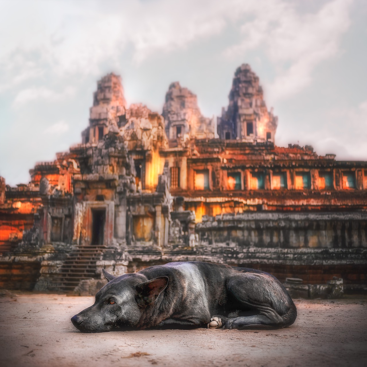 Angkor Wat,  Sarginis Šuo,  Šventykla,  Sugadinti,  Kambodža,  Architektūra,  Metai,  Akmuo,  Azijoje,  Angkor
