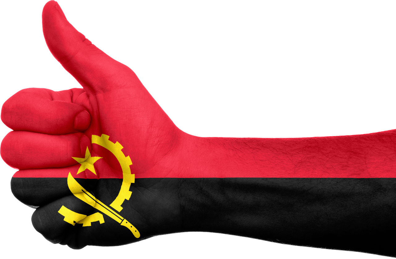 Angola, Vėliava, Ranka, Nacionalinis, Pirštai, Patriotinis, Nykščiai Aukštyn, Patriotizmas, Afrika, Nemokamos Nuotraukos