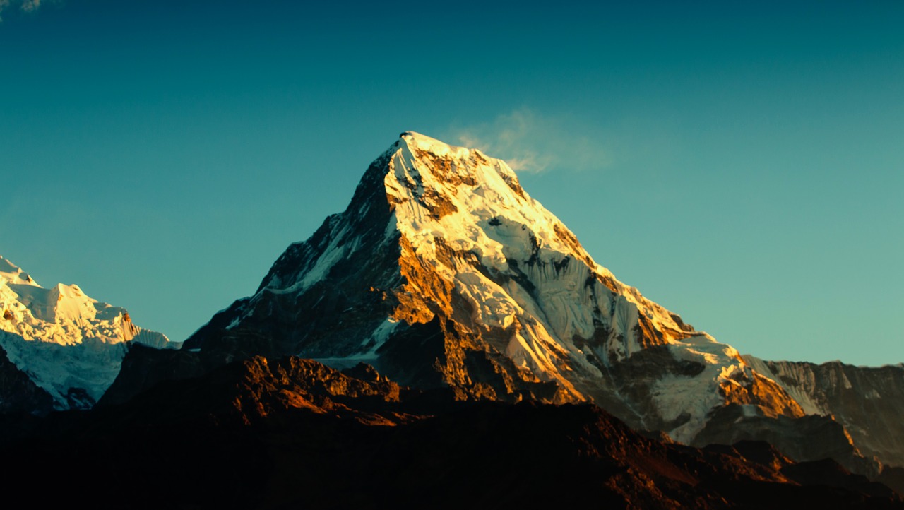 Annapurna,  Kalnų,  Himalaya,  Nepale,  Kelionėse,  Himalajai,  Rokas,  Sniegas,  Dangus,  Trek