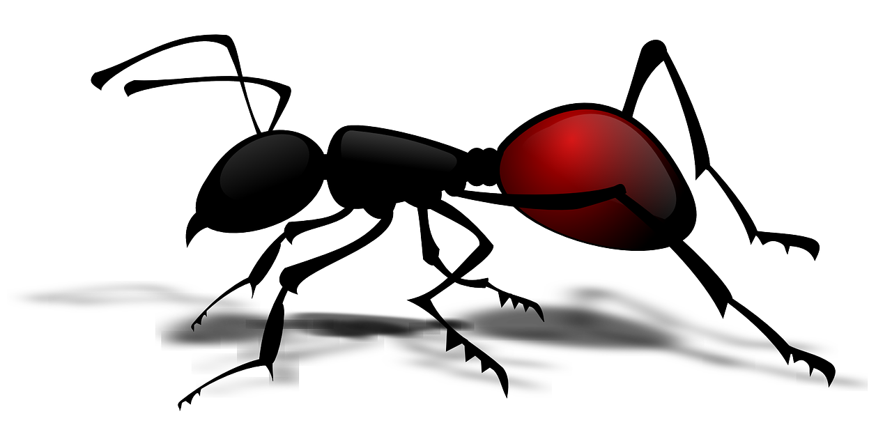 Ant, Pismire, Vabzdys, Emmet, Heminopterinis Vabzdys, Hymenopteran, Hymenopteren, Heminopteris, Raudona, Nemokama Vektorinė Grafika