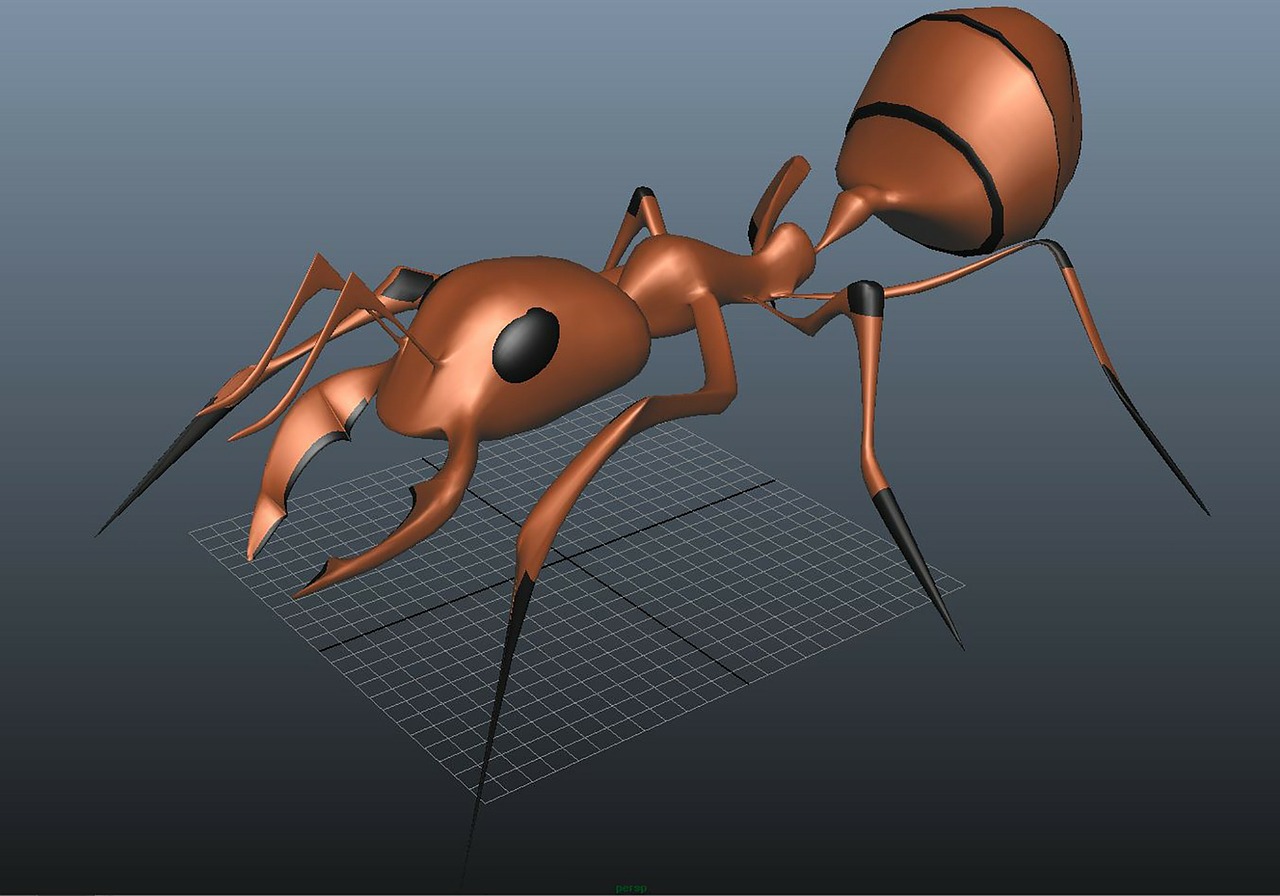 Ant, Vabzdys, 3D, Modelis, Klaida, Gyvūnas, Laukinė Gamta, Animacinis Filmas, Nemokamos Nuotraukos,  Nemokama Licenzija