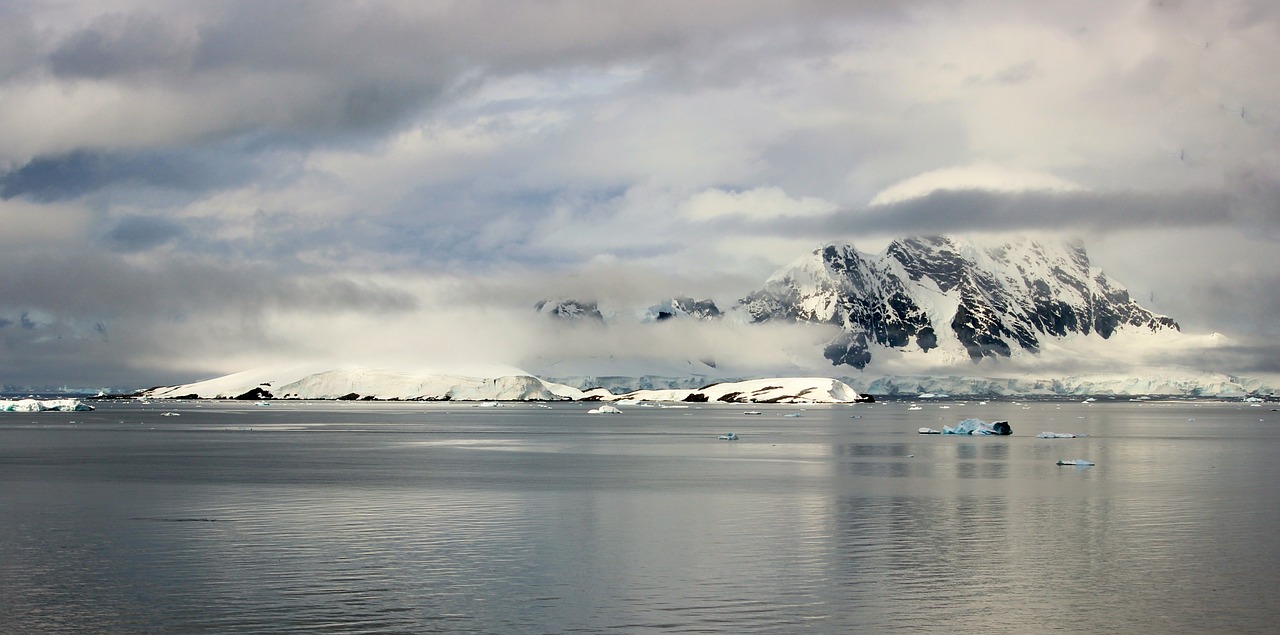 Antarctica, Kalnai, Pietų Ašigalis, Geografija, Į Pietus, Žemė, Ledas, Kalnas, Dangus, Debesys