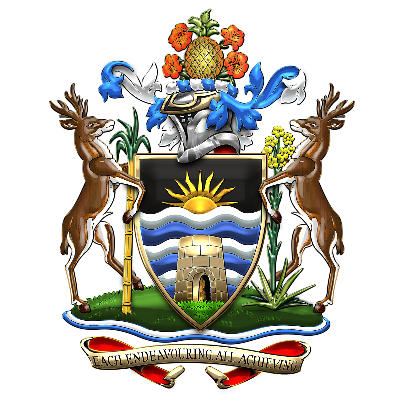 Antigva Ir Barbuda, Herbas, Heraldika, Emblema, Nemokamos Nuotraukos,  Nemokama Licenzija