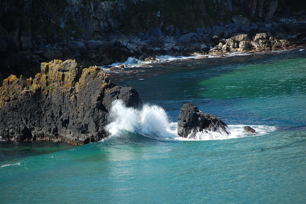 Antrim pakrantė,šiaurės airija,akmenys,vanduo,kranto - nemokamos ...