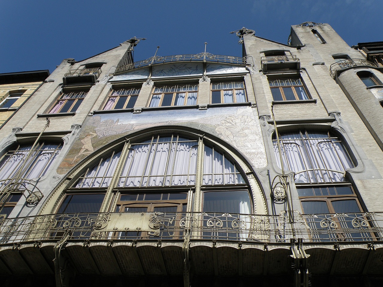 Antwerpen, Liberal Volkshuis, Art Nouveau, Fasadas, Pastatas, Namas, Eksterjeras, Architektūra, Nemokamos Nuotraukos,  Nemokama Licenzija