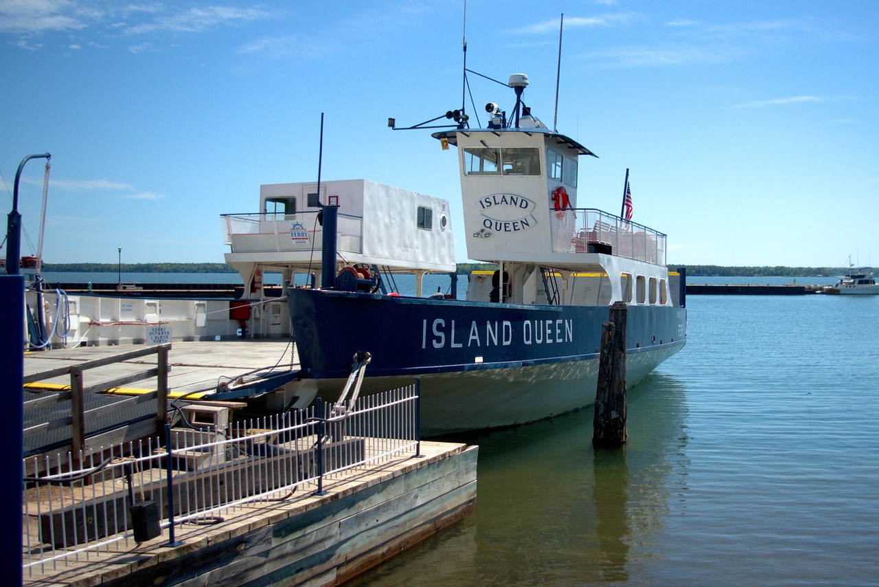 Apaštalas Island Ferry,  Madeline Sala Keltų Linija,  Keltas,  Bayfield,  Wisconsin,  Keltas,  Valtis,  Laivas,  Uosto,  Uostas