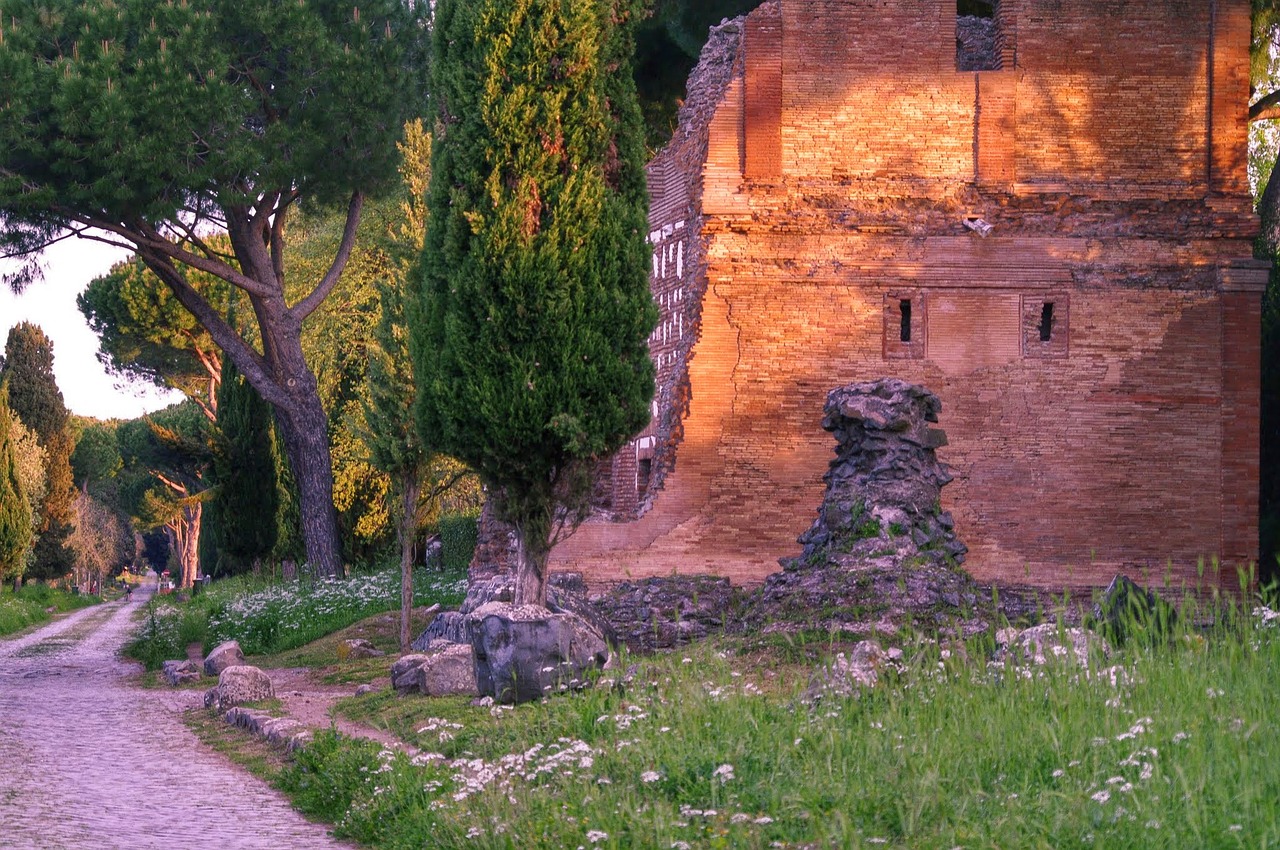 Appia Antica, Roma, Romėnų, Istorija, Appia, Antica, Orientyras, Parkas, Kelias, Senas