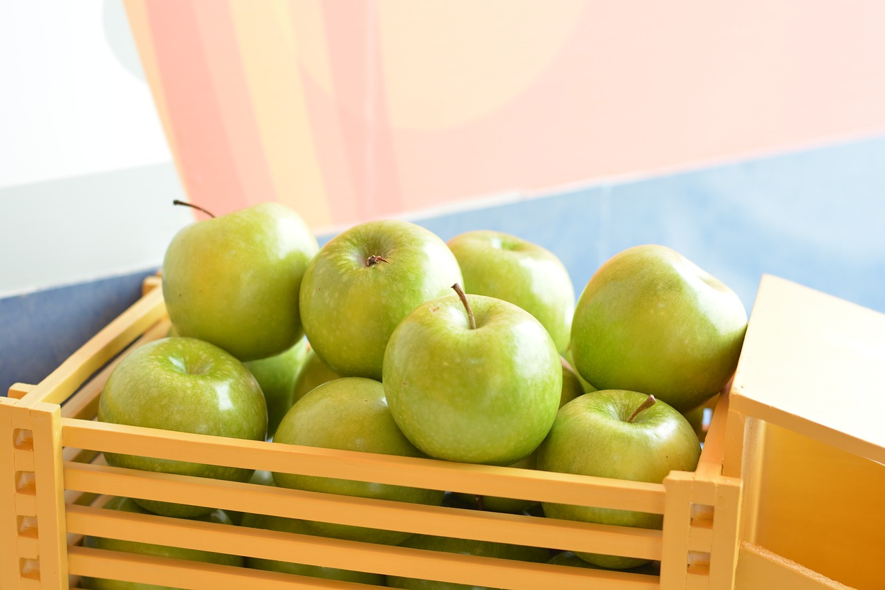 Obuoliai, Žalias, Dėžė, Vaisiai, Sveikas, Nemokamos Nuotraukos,  Nemokama Licenzija