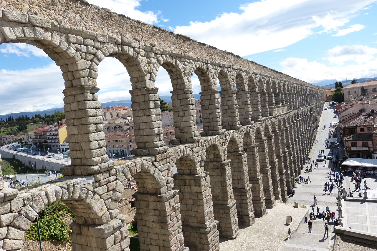 Akvedukas, Segovia, Tiltas, Nemokamos Nuotraukos,  Nemokama Licenzija