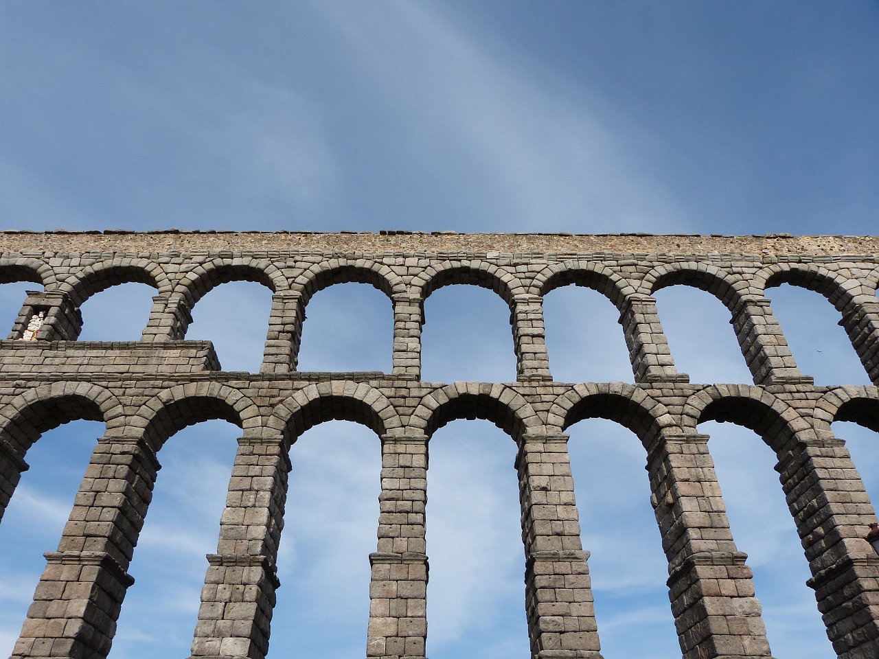 Akvedukas Iš Segovia, Akvedukas, Ispanija, Architektūra, Arka, Akmuo, Paveldas, Orientyras, Istorinis, Tiltas