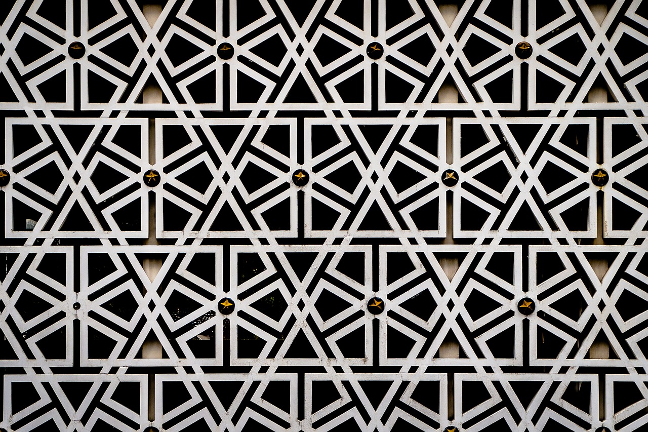 Arabesque, Modelis, Islamic, Geometrinis, Linija, Mečetė, Masjid Negara, Dizainas, Geometrija, Nemokamos Nuotraukos