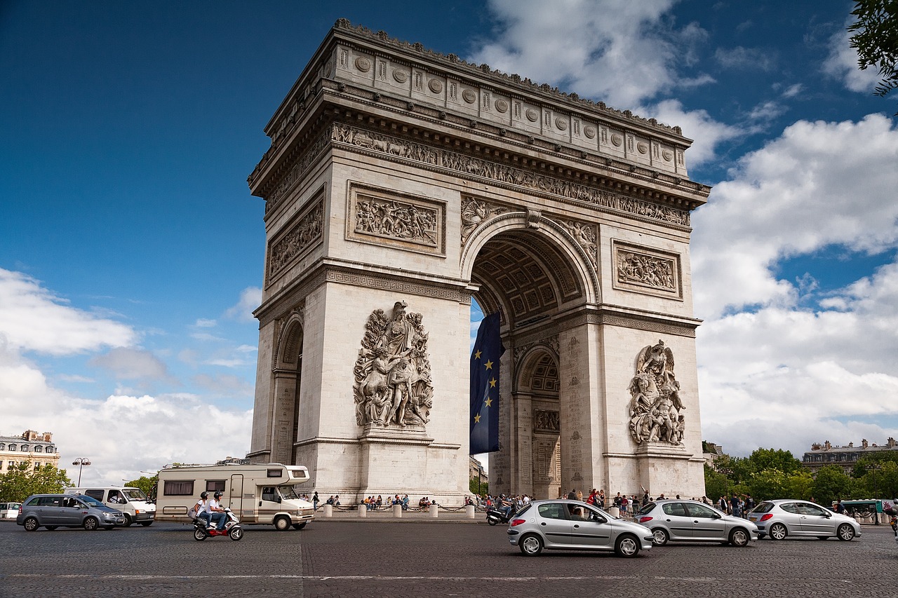 Triumfo Arka, Paris, Kraštovaizdis, Architektūra, Triomphe, France, Nemokamos Nuotraukos,  Nemokama Licenzija