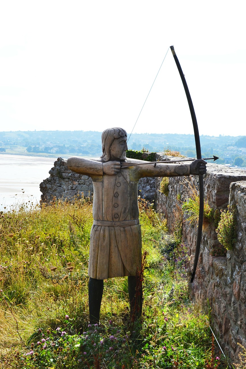 Archer, English Longbow, Figūra, Skulptūra, Šarvai, Mont Orgailo Pilis, Gynėjas, Mūšis, Rodyklė, Jūra