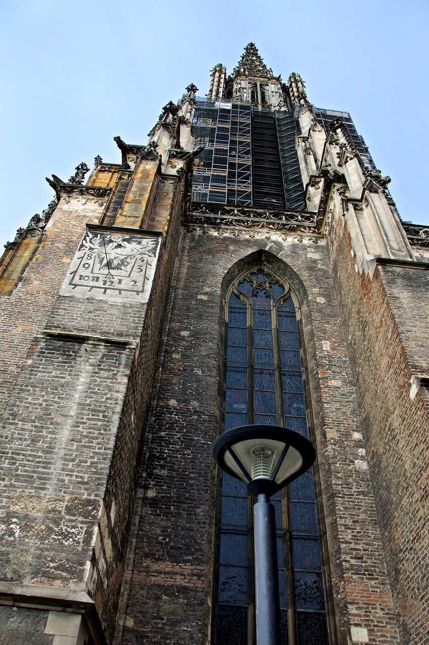 Architektūra, Gotika, Ulm, Ulmi Katedra, Svetainė, Pastoliai, Aukštis, Bažnyčia, Aukščiausias Bažnyčios Bokštas, Evangelikų Bažnyčia
