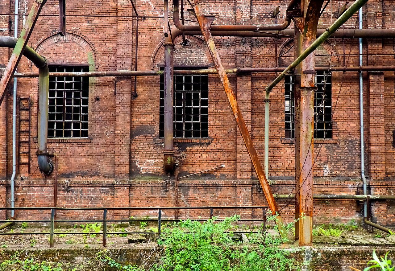 Architektūra, Plieno Gamykla, Gamyklos Pastatas, Senas, Gamykla, Industrija, Pramoninė Architektūra, Palikti, Plieno Gamyba, Sunkioji Industrija