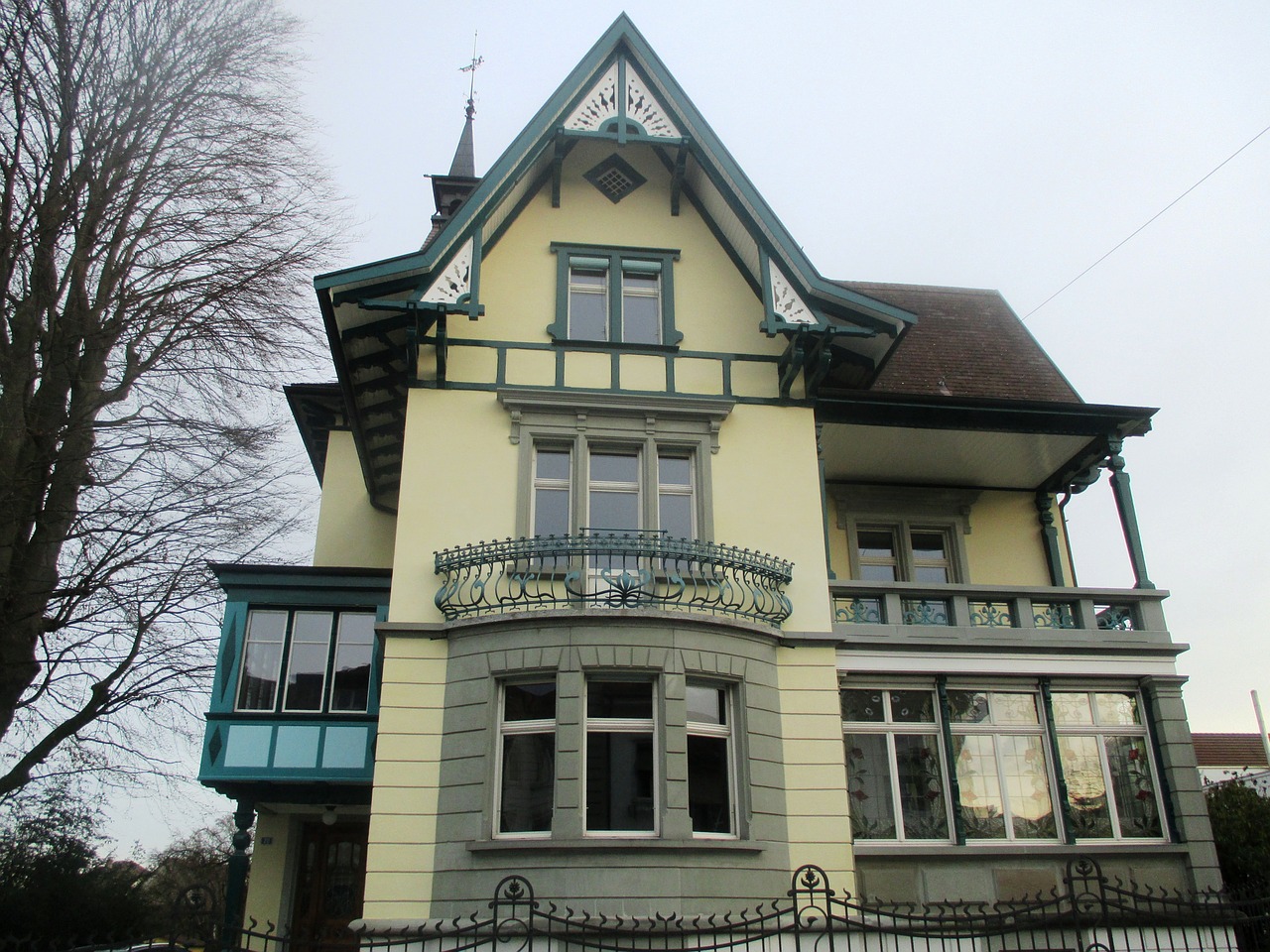 Architektūra, Namai, Art Nouveau, Pastatas, Istoriškai, Amriswil, Šveicarija, Nemokamos Nuotraukos,  Nemokama Licenzija