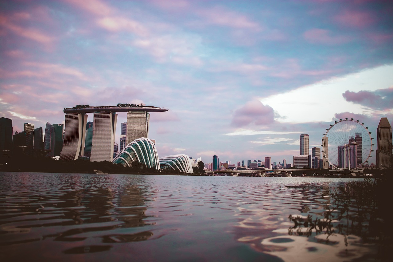 Architektūra, Pastatai, Infrastruktūra, Dangus, Dangoraižis, Bokštas, Kelionė Lauke, Vaizdas, Singapūras, Debesys