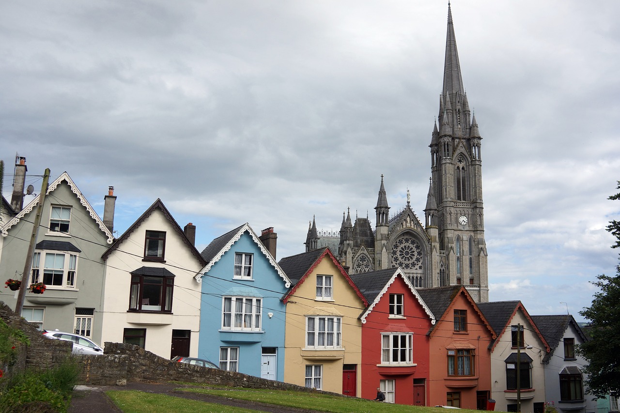Architektūra, Namas, Senas, Bažnyčia, Pastatas, Terasa, Katedra, Cobh, Kamštiena, Airija