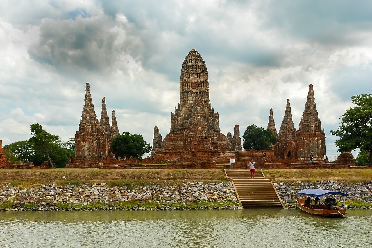 Architektūra, Kelionė, Dangus, Turizmas, Religija, Ayutthaya, Asija, Nemokamos Nuotraukos,  Nemokama Licenzija