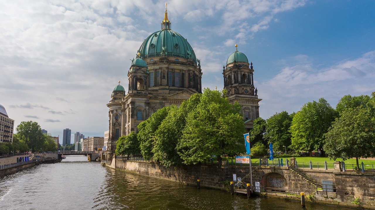 Architektūra, Upė, Bažnyčia, Miestas, Kelionė, Berlyno Katedra, Senas, Nemokamos Nuotraukos,  Nemokama Licenzija