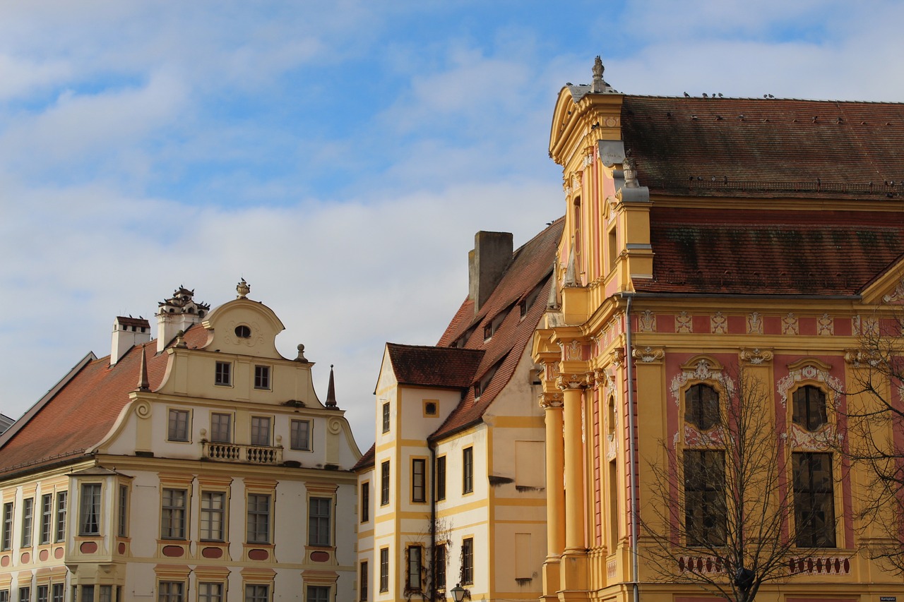 Architektūra, Senas, Pastatas, Kelionė, Miestas, Neuburg A, D, Danube, Provincijos Biblioteka, Bavarija