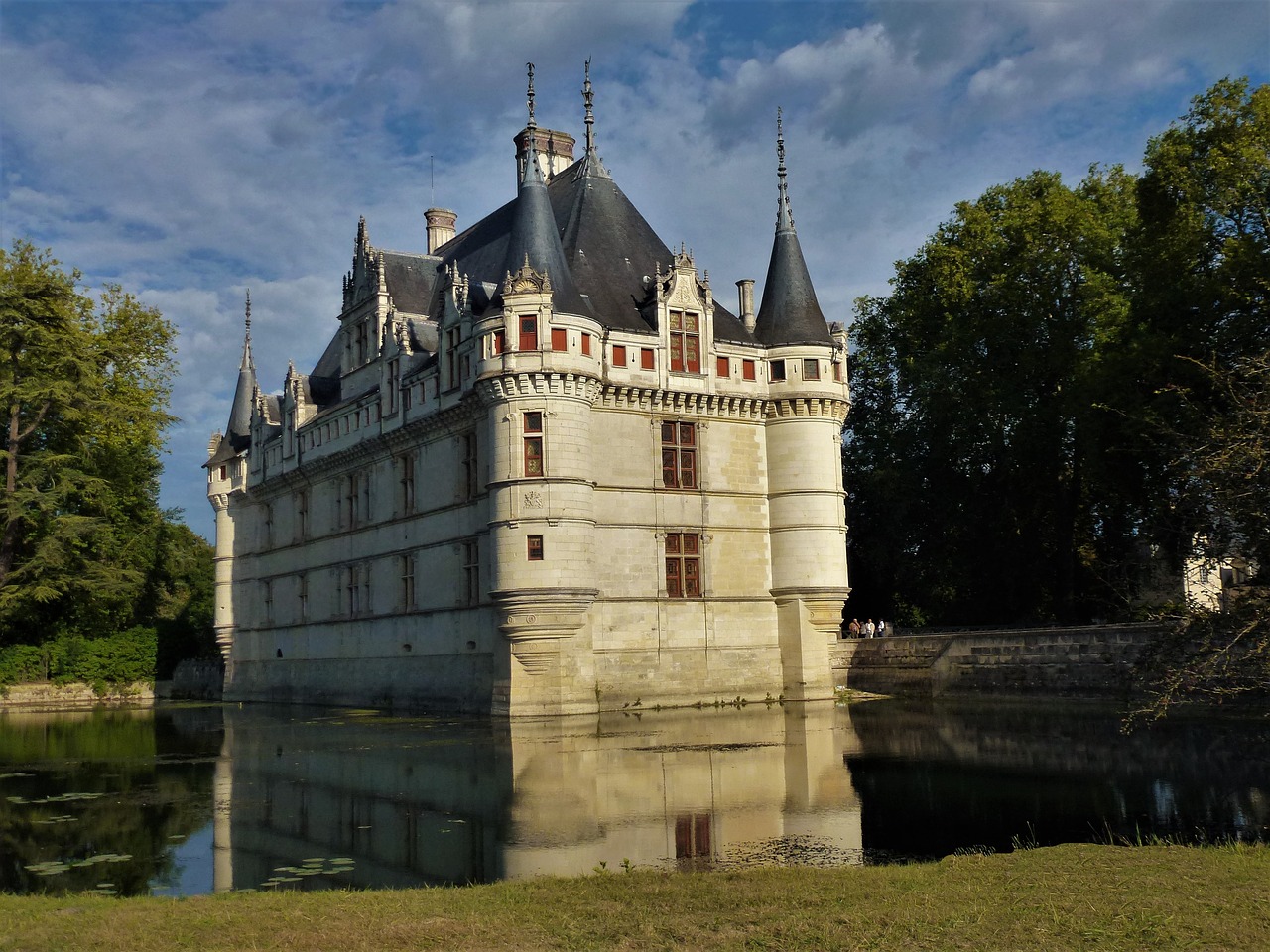 Architektūra,  France,  Château De La Loire,  Azay Užuolaidos,  Paveldas,  Istorija,  Vanduo,  Senas,  Fortifikacija,  Karališkoji Rezidencija