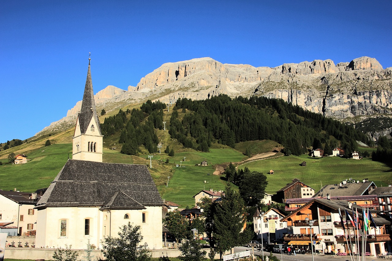 Architektūra,  Kelionė,  Panorama,  Namai,  Kalnas,  Gamta,  Mediena,  Dolomitai,  Kraštovaizdis,  Dangus