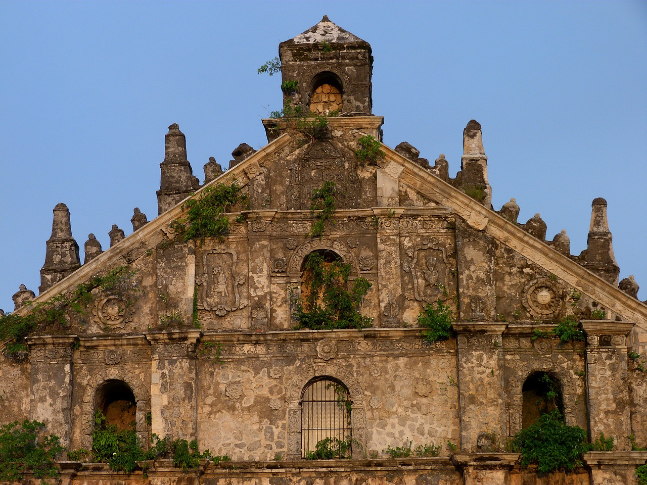 Architektūra,  Kelionė,  Senas,  Senovės,  Akmuo,  Bažnyčia,  Šventykla,  Filipinai,  Luzonas,  Paoay