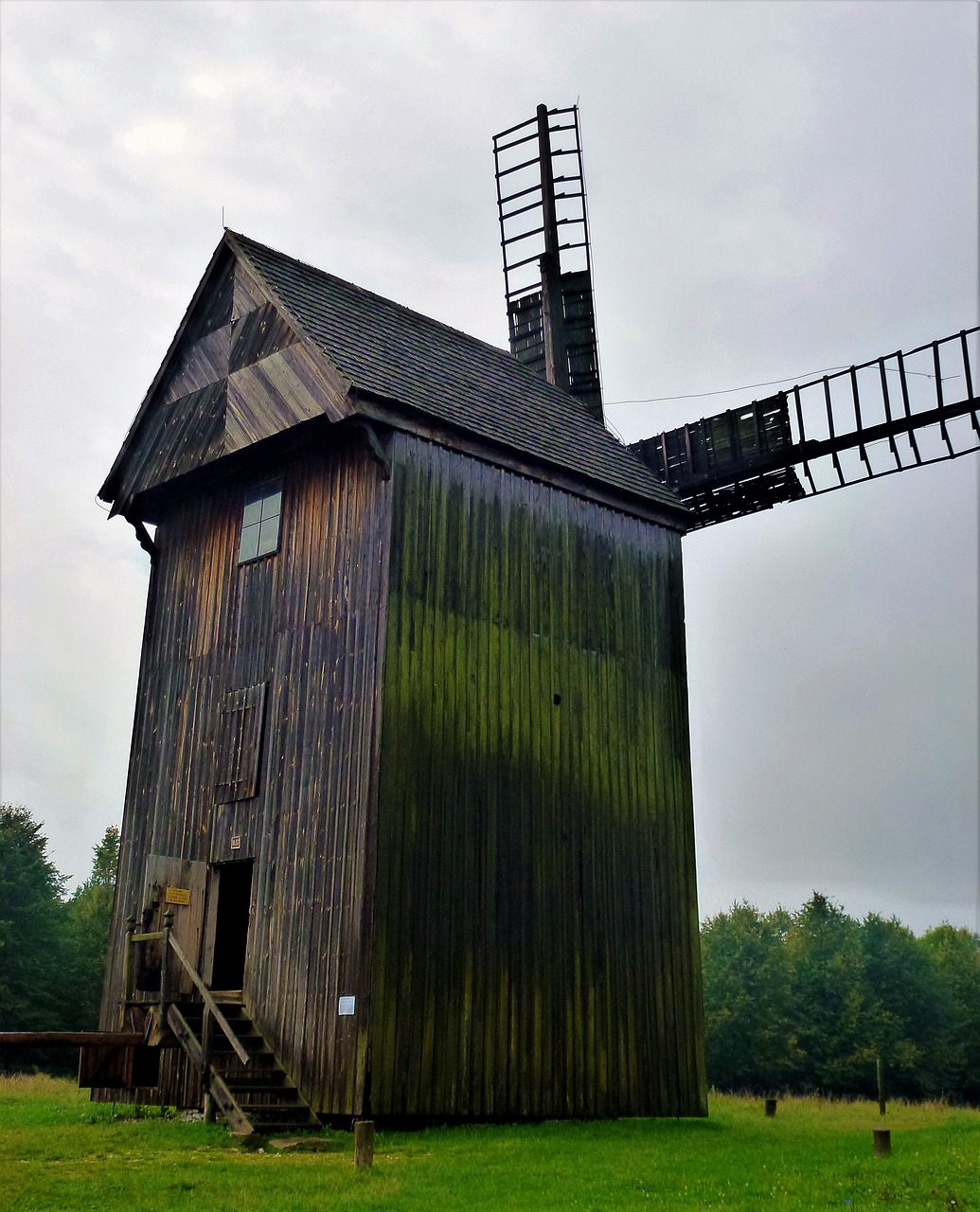 Architektūra,  Lenkija,  Malūnas,  Mediena,  Sparnai,  Niekas,  Lauke,  Vėjo Malūnas,  Miltai,  Kraštovaizdis