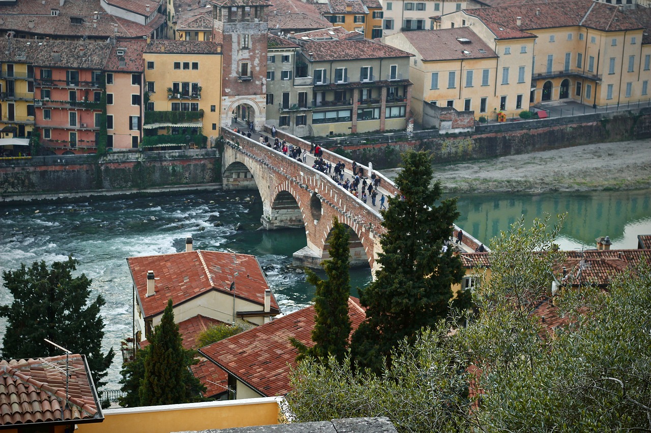 Architektūra,  Kelionė,  Vandenys,  Didelis Miestas,  Upė,  Tiltas,  Miestas,  Italy,  Kraštovaizdis,  Verona