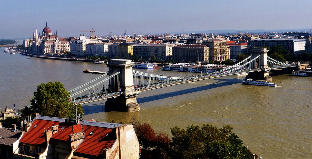 Architektūra,  Vengrija,  Budapest,  Tilto Tinklas,  Vandens Telkinys,  Danube,  Panoraminis,  Kelionė,  Rūmai,  Dangus