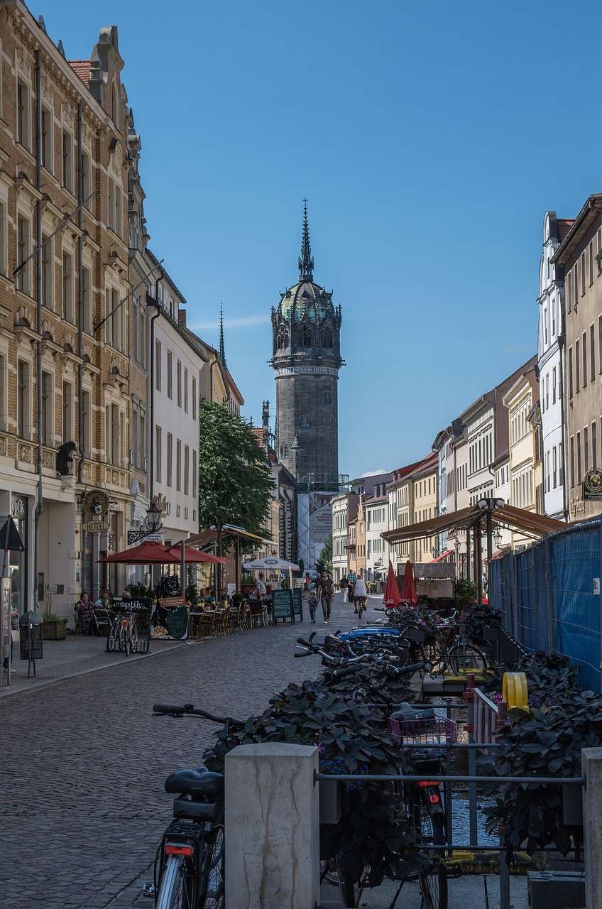 Architektūra,  Senamiestis,  Wittenberg,  Kelias,  Miestas,  Kelionė,  Turizmas,  Panorama,  Bažnyčia,  Be Honoraro Mokesčio