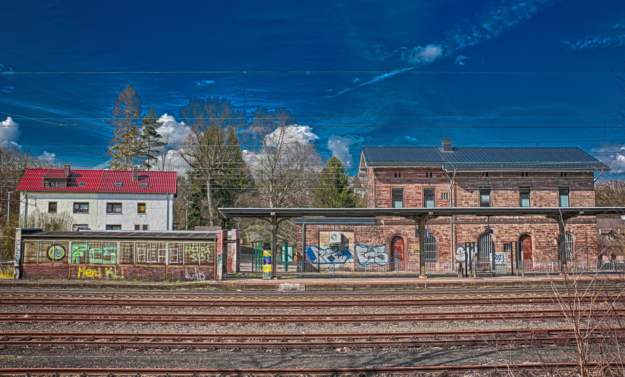 Architektūra,  Kelionė,  Senas,  Pastatas,  Namai,  Traukinių Stotis,  Gleise,  Hdr,  Be Honoraro Mokesčio, Nemokamos Nuotraukos