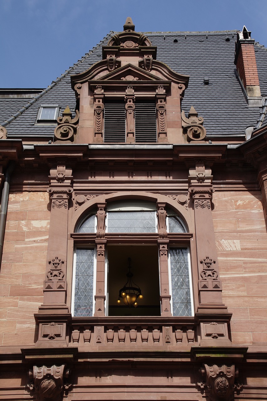 Architektūra,  Namas,  Metai,  Statyba,  Langas,  Heidelberg,  Raudonojo Smiltainio,  Smėlio Akmuo,  Fasadas,  Balkonas