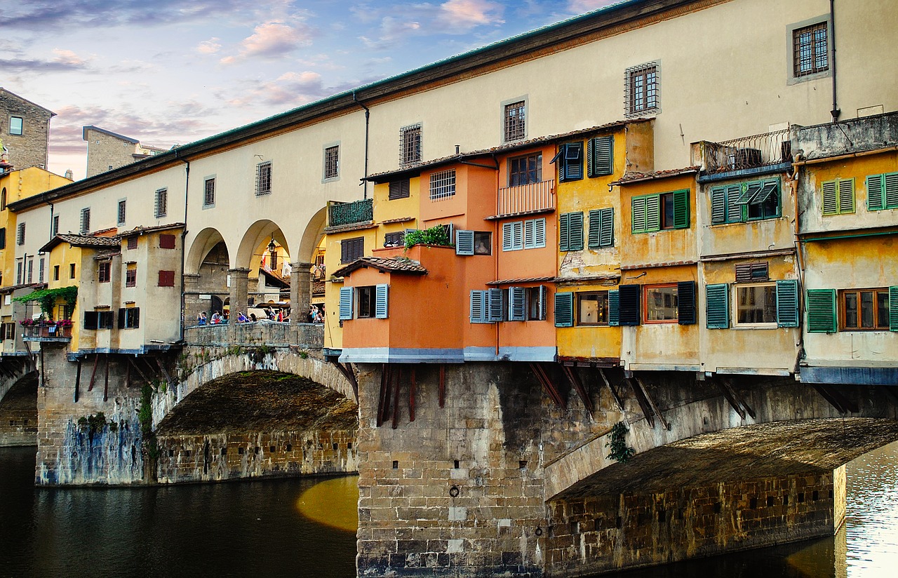 Architektūra,  Metai,  Kelionė,  Miestas,  Lauke,  Vandenys,  Turizmas,  Florencija,  Ponte Vecchio,  Tiltas