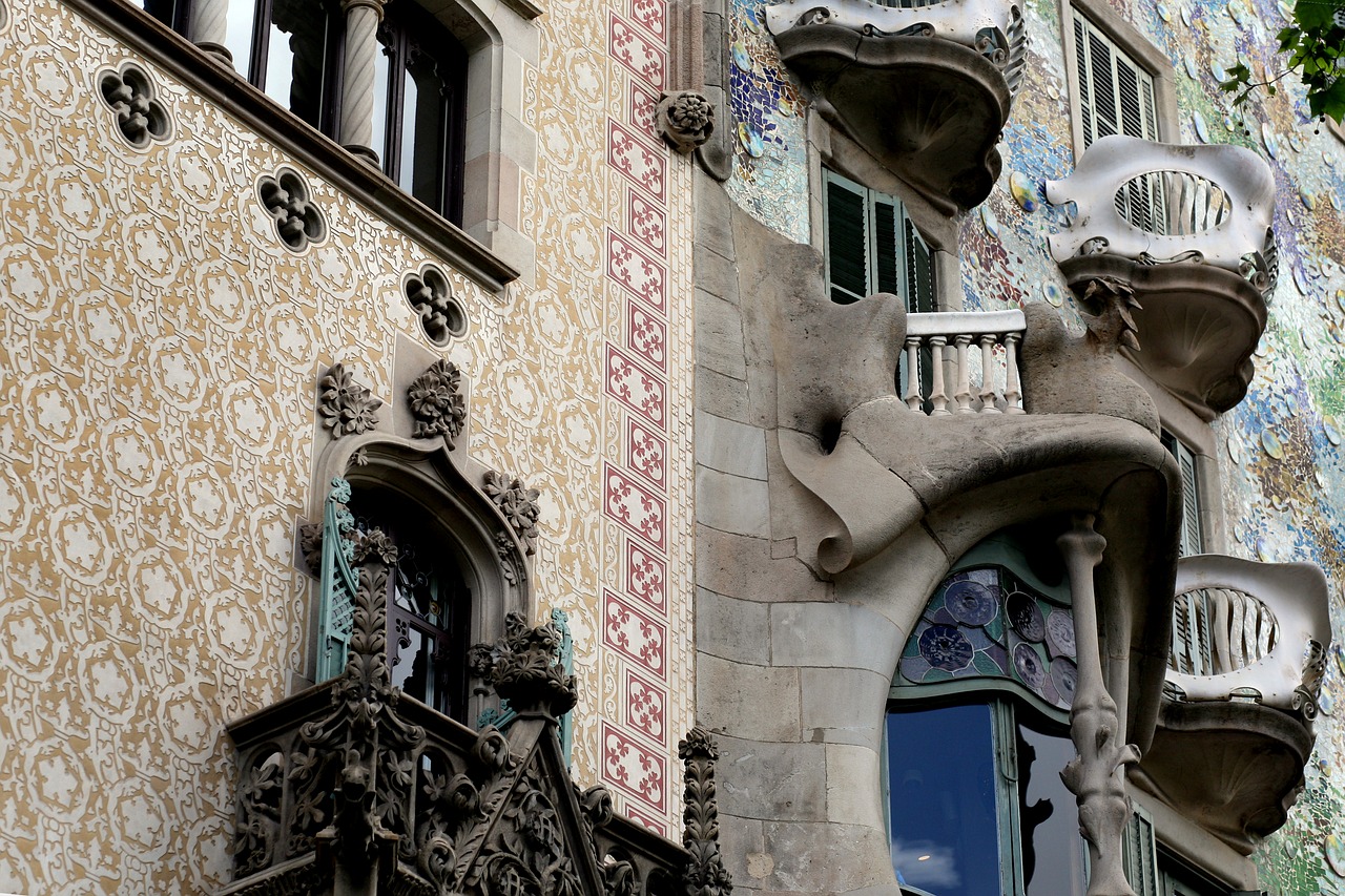 Architektūra,  Batllo Namas,  Šilkmedžio Liūtas Namas,  Barselona,  Modernizmas,  Art Nouveau,  Paseo De Gracia,  Patiko,  Antoni Gaudi,  Domenech I Montaner