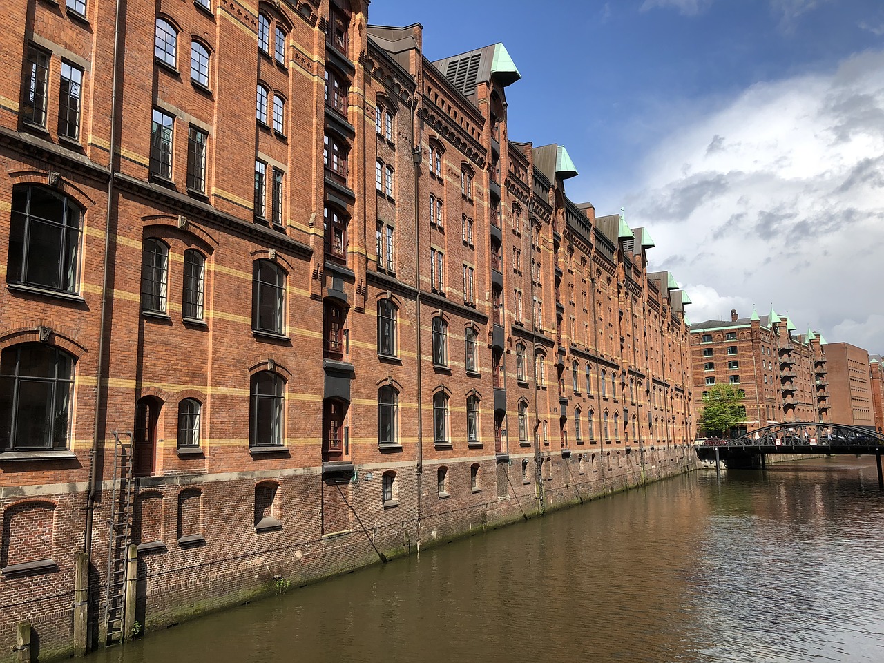 Architektūra,  Kanalas,  Miestas,  Statyba,  Vandenys,  Hamburg,  Speicherstadt, Nemokamos Nuotraukos,  Nemokama Licenzija