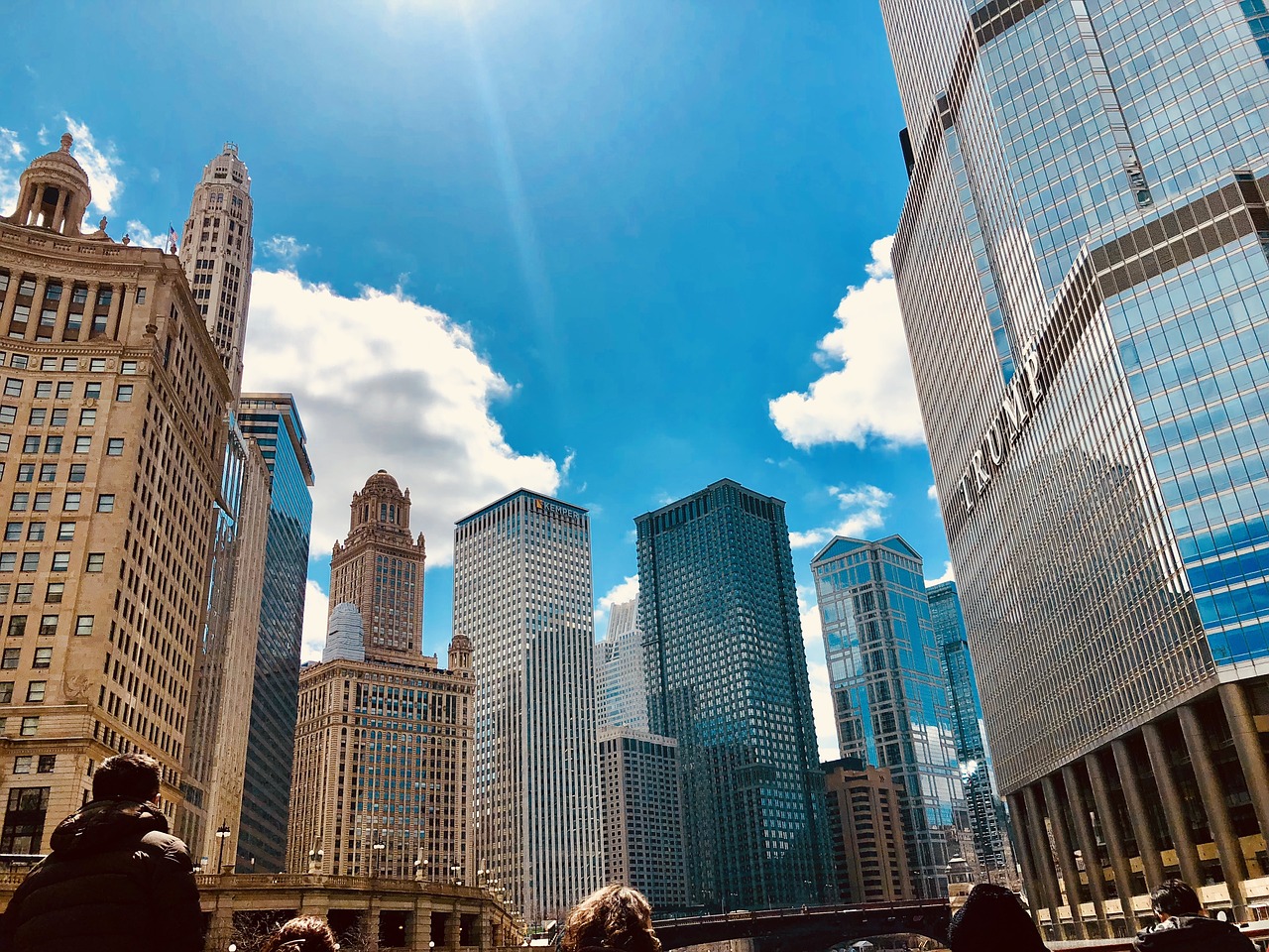 Architektūra,  Miestas,  Panoraminis,  Dangoraižis,  Miestovaizdis,  Kelionė,  Buveinė,  Čikagos,  Upė,  Trump Tower Chicago