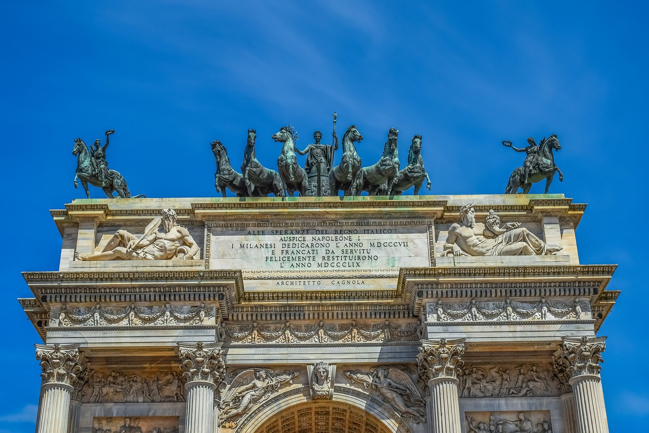 Arco Della Tempas,  Lankas,  Milanas,  Milano,  Italija,  Architektūra,  Metai,  Dizainas,  Lombardija,  Miestas