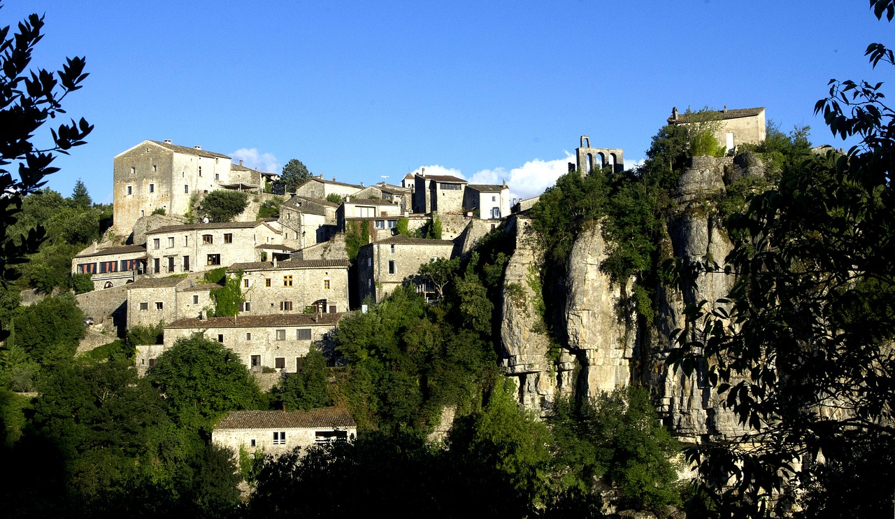 Ardèche, Akmenys, Turistinis, Seni Namai, Kraštovaizdis, Prancūzų Kaimas, Nemokamos Nuotraukos,  Nemokama Licenzija
