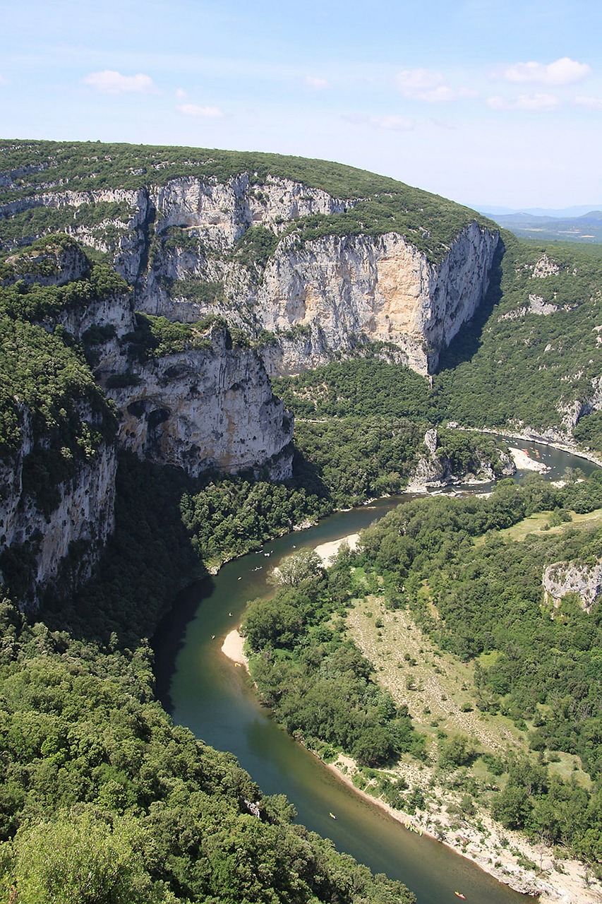 Ardèche, Gorge, Kalnai, Upė, Nemokamos Nuotraukos,  Nemokama Licenzija