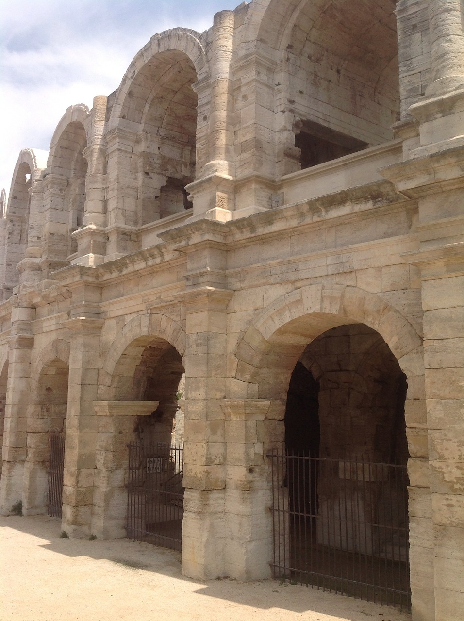 Arena, Romėnų, Arles, Senovės, Architektūra, Orientyras, Europa, Sugadinti, Akmuo, Amfiteatras