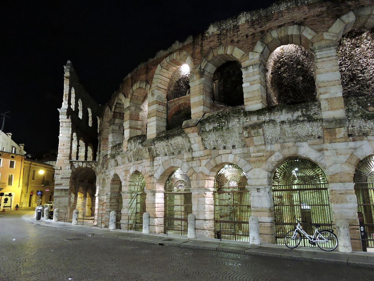 Arena, Verona, Naktis, Italy, Paminklas, Piazza Bra, Turizmas, Nocturne, Lankas, Nemokamos Nuotraukos