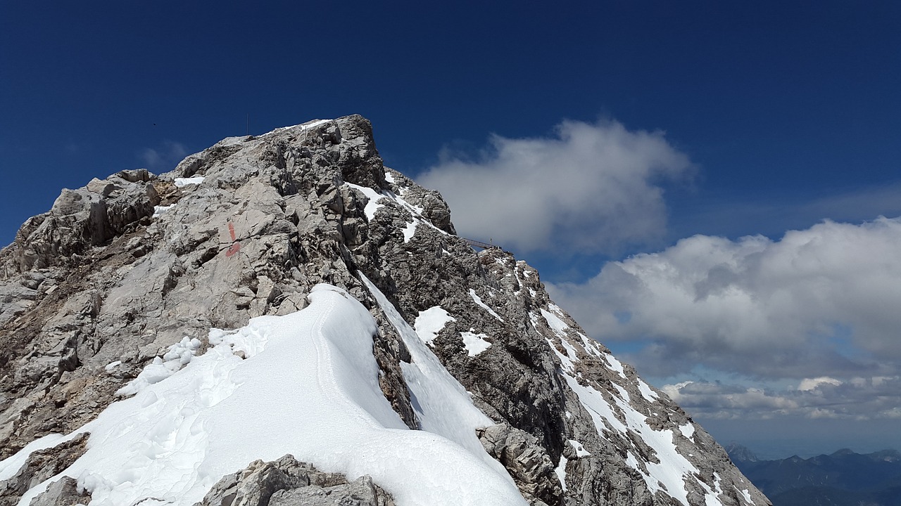 Arête,  Kraigas,  Uolienų Kalnelis,  Zugspitze Masyvas,  Kalnai,  Alpių,  Oras Akmuo,  Wetterstein Masyvas,  Ostallgäu,  Allgäu