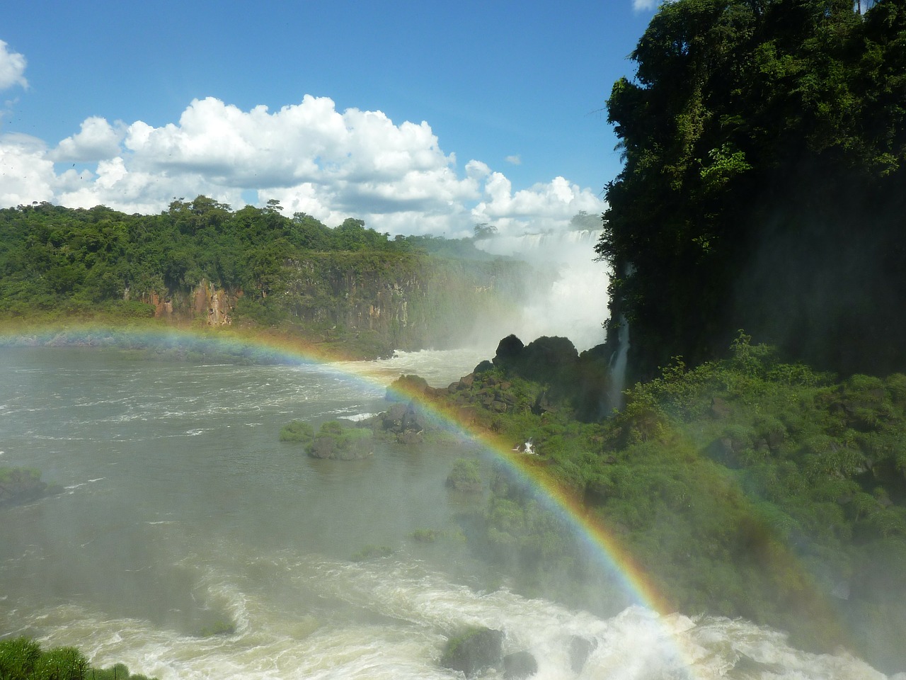 Argentina, Iguazu, Vaivorykštė, Krioklys, Nemokamos Nuotraukos,  Nemokama Licenzija