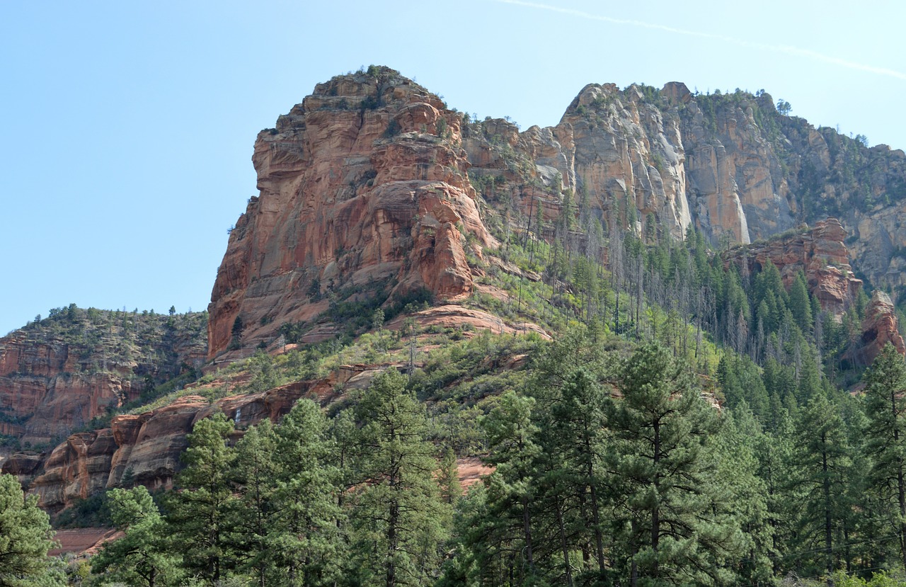 Arizona, Slide Rock, Rokas, Valstybinis Parkas, Kraštovaizdis, Dykuma, Kalnas, Raudona, Parkas, Kanjonas