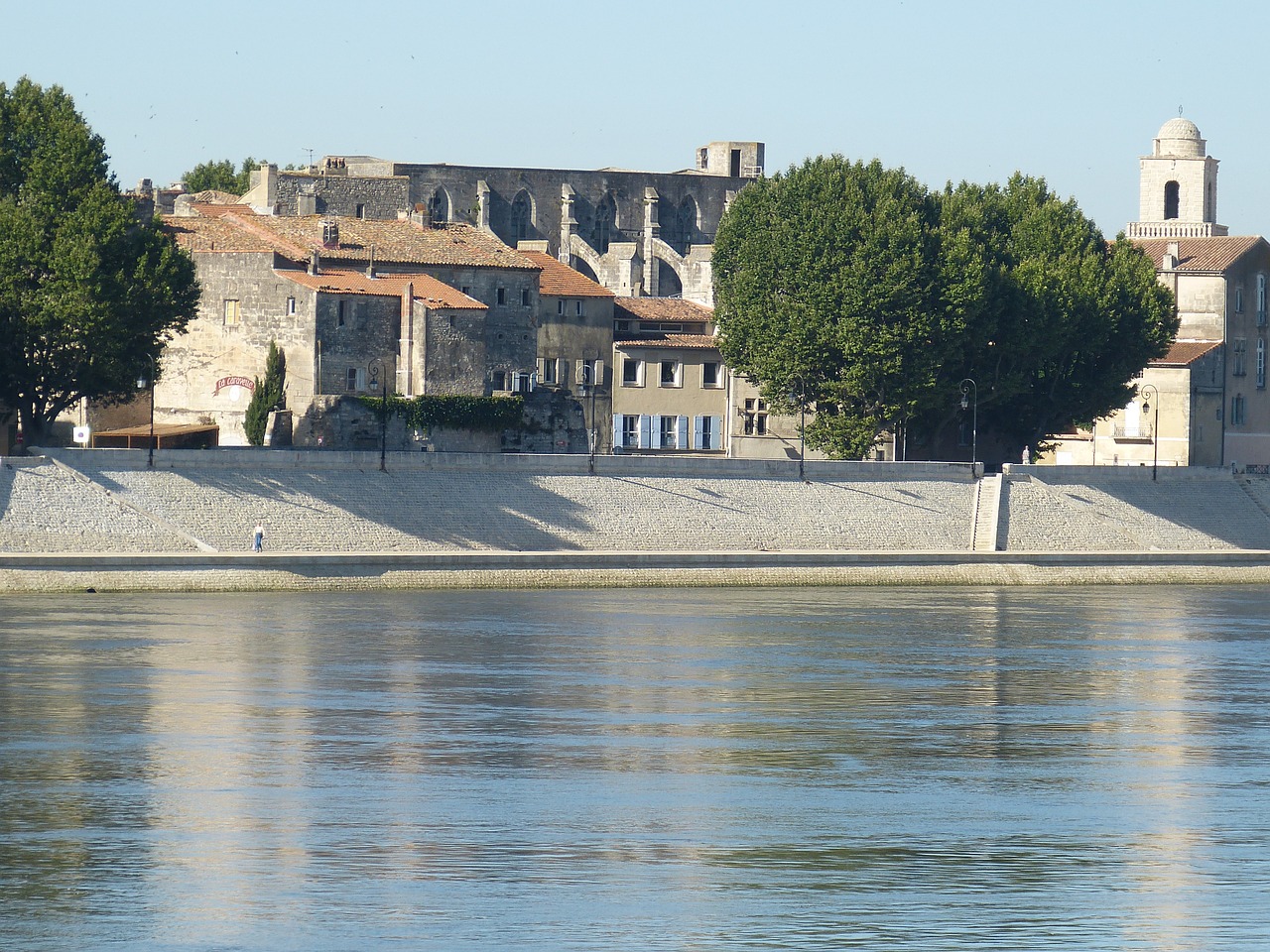 Arles, France, Rhône, Senamiestis, Istoriškai, Bokštas, Bankas, Promenada, Upė, Nemokamos Nuotraukos