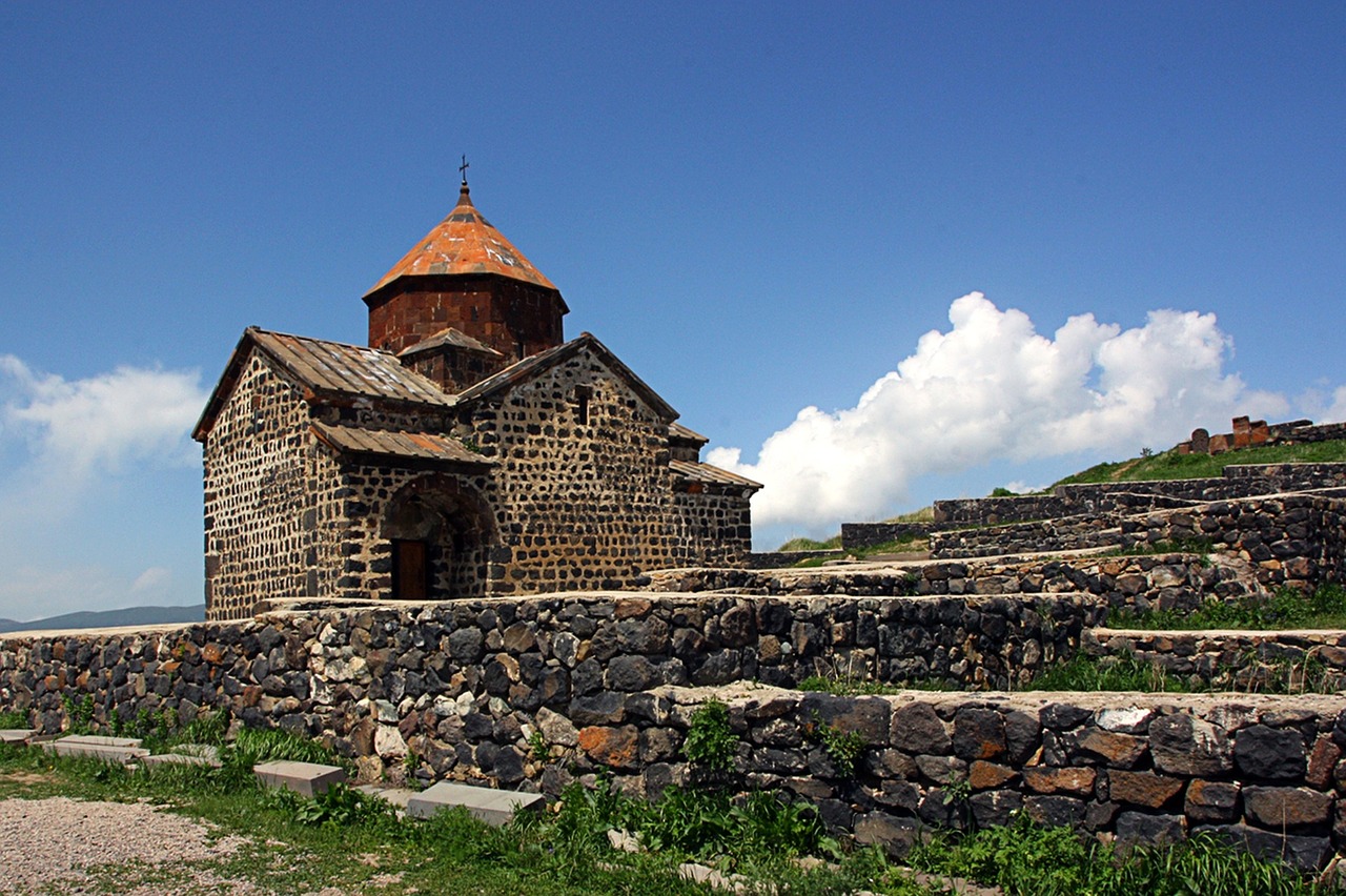 Armėnija, Sevan, Vienuolynas, Dangus, Kalnai, Architektūra, Istorija, Akmens Mūra, Nemokamos Nuotraukos,  Nemokama Licenzija